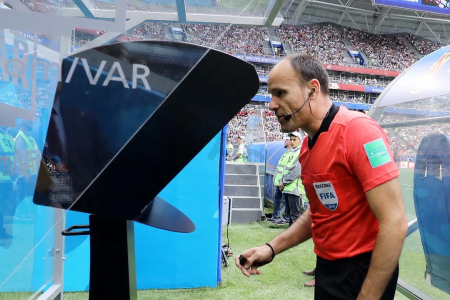 VAR, which stands for Video Assistant Referee, is a technological innovation that has become an integral part of professional football officiating