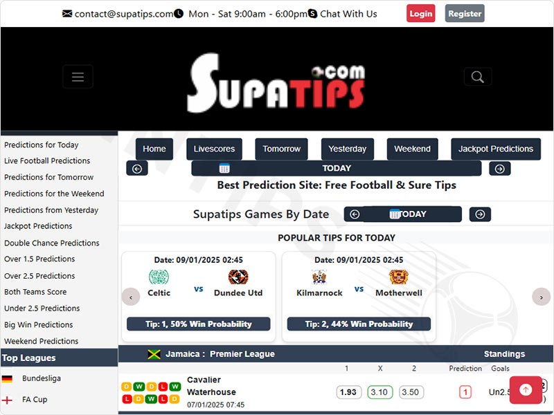 Supatips website interface is easy to use