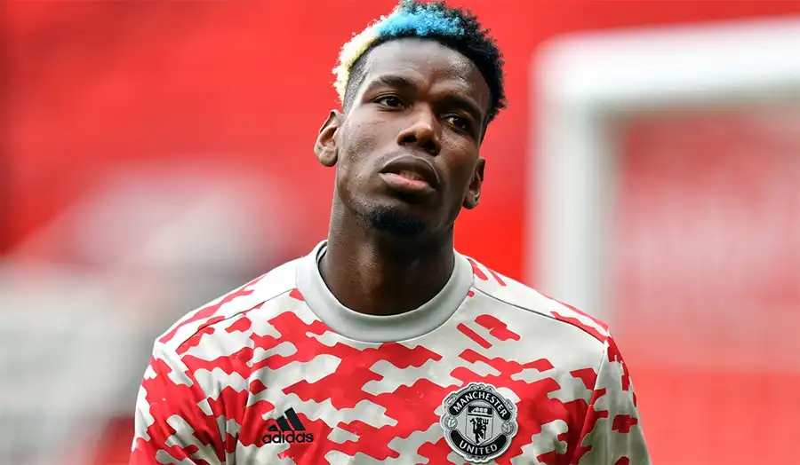 Paul Pogba with his creative and colorful football hairstyles
