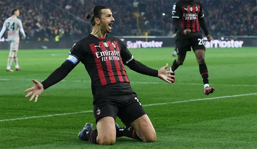 Zlatan Ibrahimović with his signature man bun