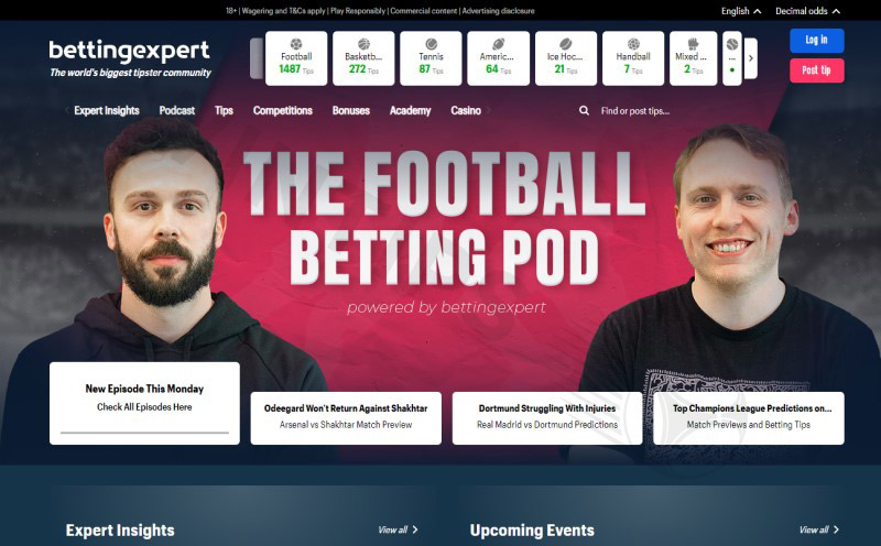 Bettingexpert - Best high-quality sports betting research sites