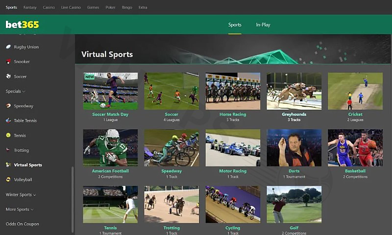 Bet365 - Best virtual sports betting sites