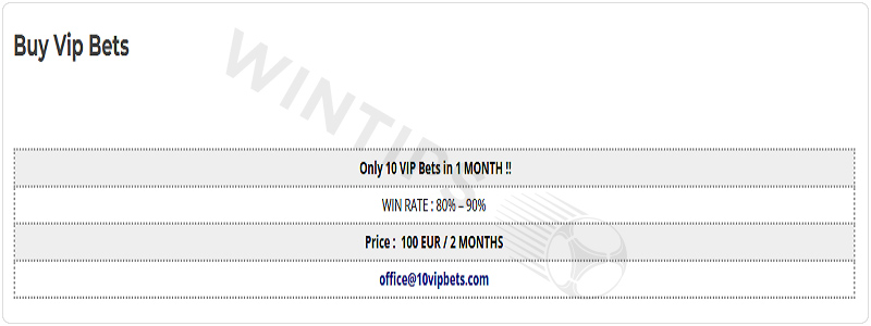 Football tips cost on 10vipbets