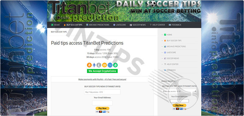 At Titanbet, users can choose from a variety of tip service packages