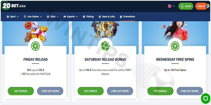 20bet weekly saturday deposit bonus