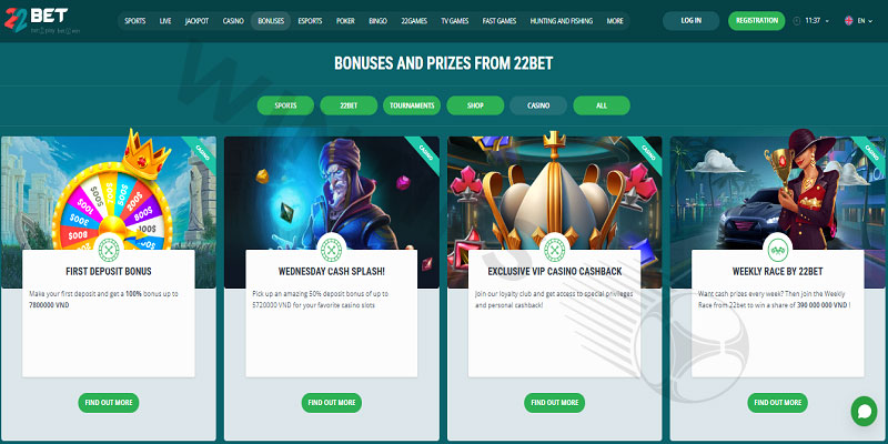 22bet casino promotion extremely attractive