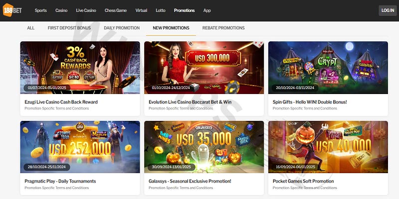 New promotion at 188bet