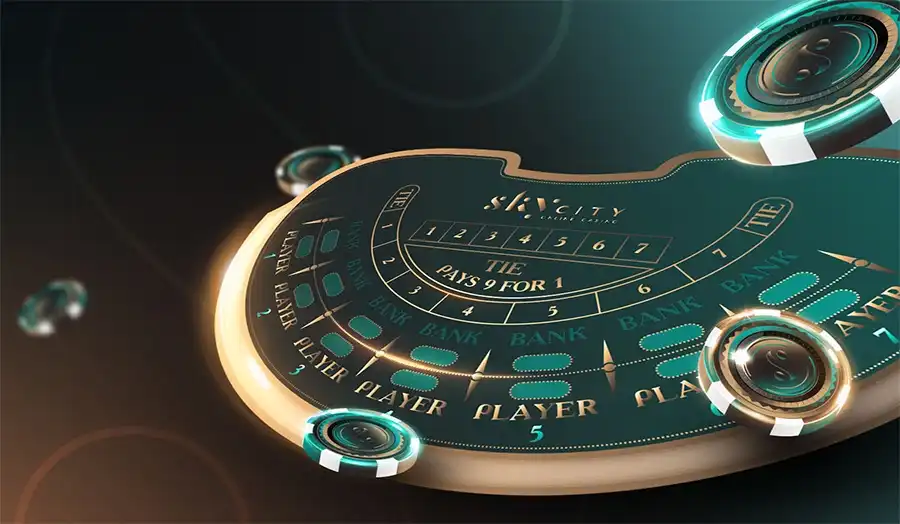 Baccarat Banque table showing one player as long-term Banker