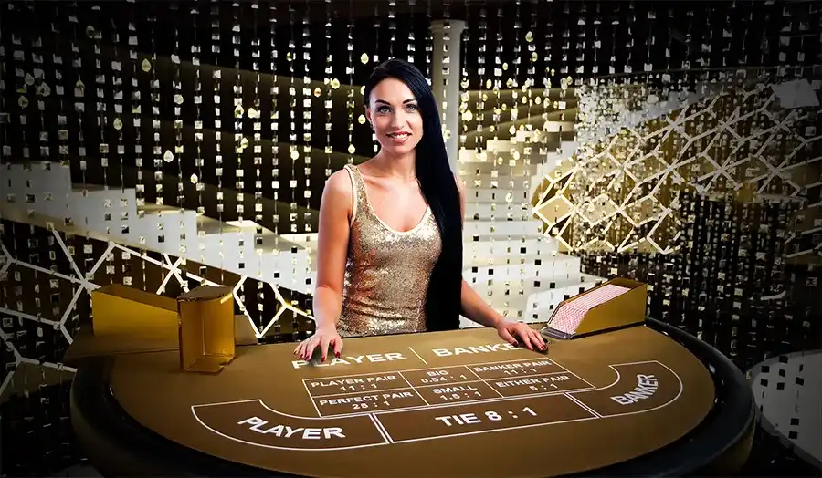 Live dealer Baccarat game suitable for practicing card counting