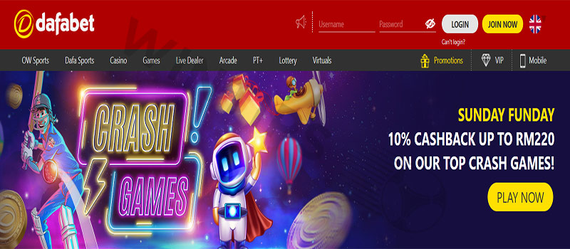 Sunday fun with crash games + 10% cashback