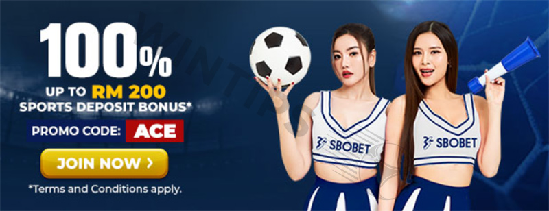 Receive a 100% bonus on your first deposit at Sbobet sports