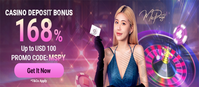 Receive a 168% bonus on your first deposit at SBO live casino