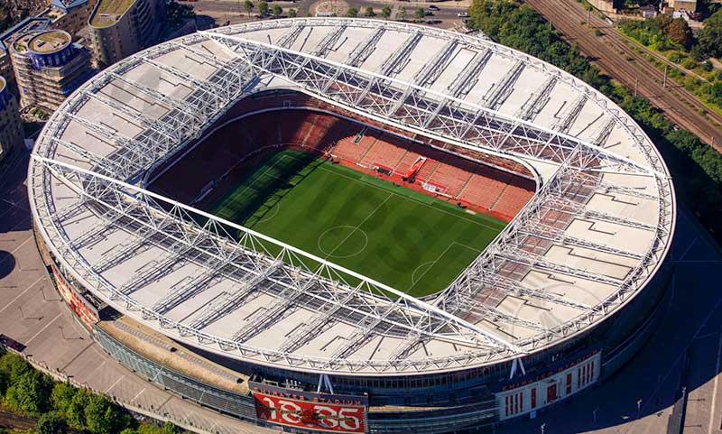 Biggest football stadium in Premier League: Emirates Stadium