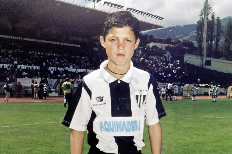 At just eight years old, Ronaldo joined Andorinha, a local club where his father worked as a kit man