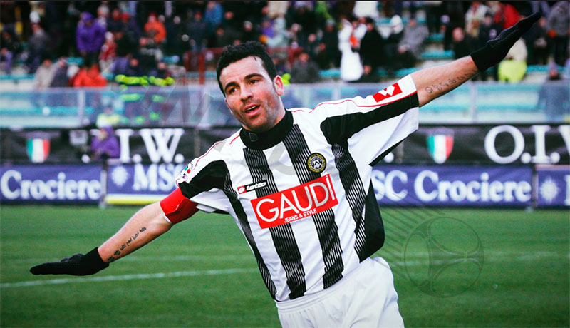 Serie a top goal scorer: Antonio Di Natale - 209 goals