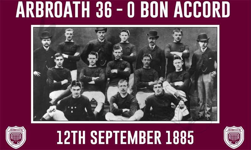 Highest scoring soccer game ever: Arbroath 36-0 Bon Accord (1885)