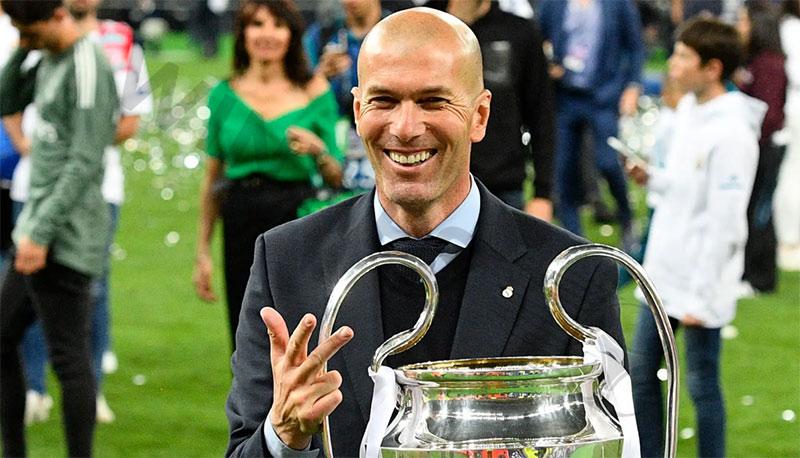 Famous bald football players: Zinedine Zidane