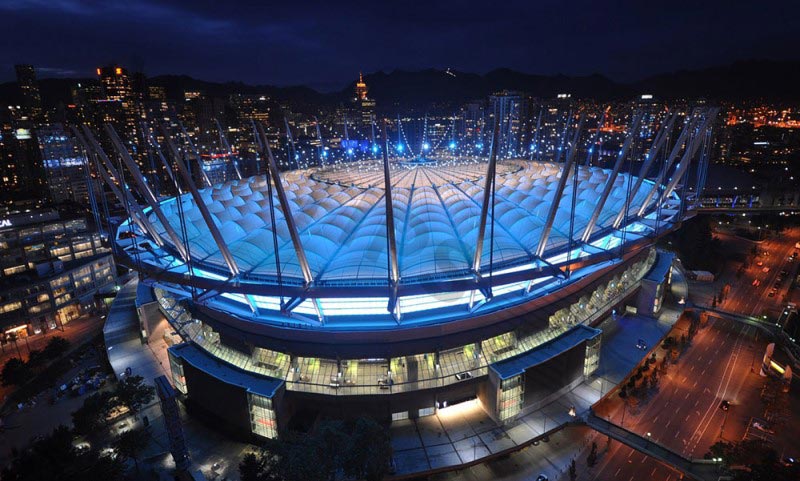 BC Place in Vancouver, with a capacity of 54,500, is a frontrunner due to its central location on the West Coast