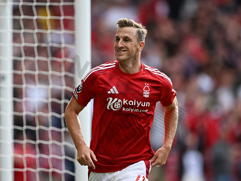 Chris Wood currently plays for Nottingham Forest and has a Squawka rating of 71%