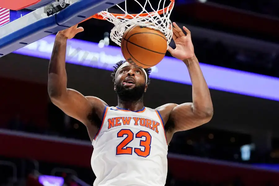 New York Knicks center Mitchell Robinson achieved the highest field goal percentage ever recorded in a single season: 74.2%