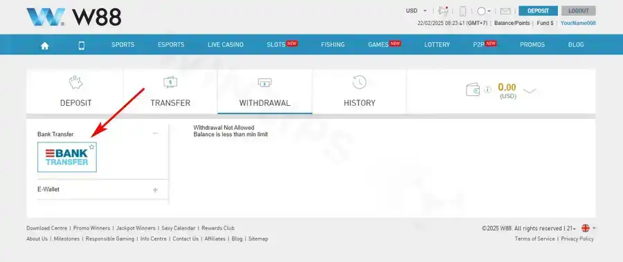 Withdraw winnings from 1xBet bookmaker