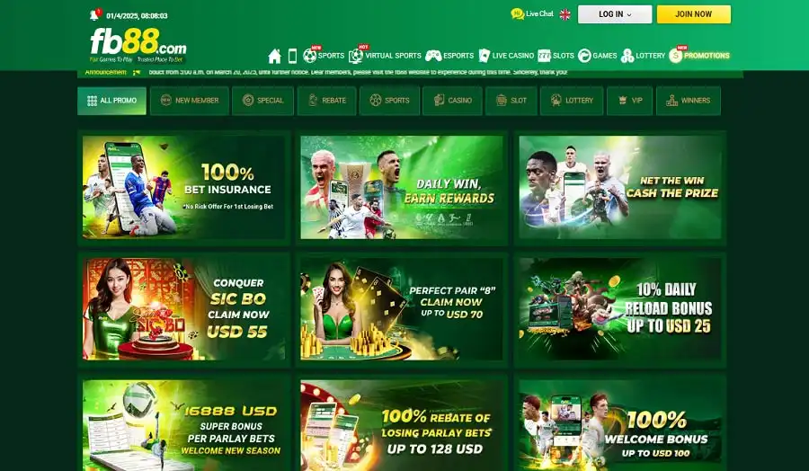 FB88 – High odds, super fast payout, ideal for serious bettors