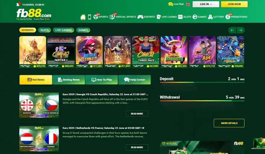 FB88 stands out with promotions and easy-to-use interface