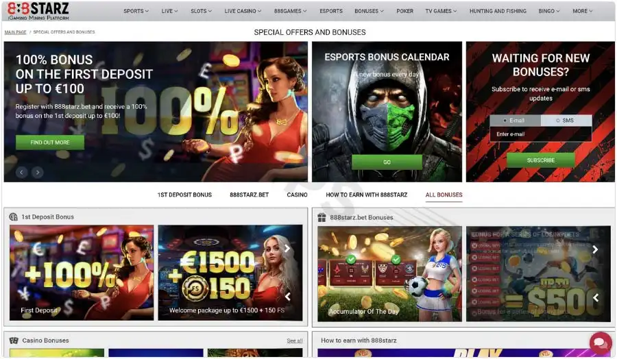 888StarZ is a relatively new betting site in Montenegro, but it has quickly gained popularity due to its user-friendly interface and strong sportsbook