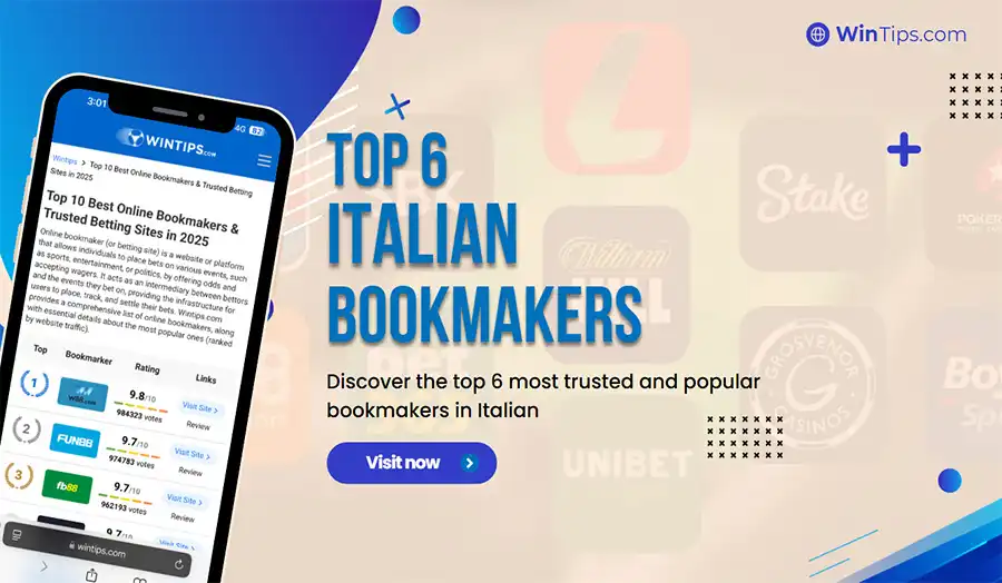 Compare 6 leading Italian bookmakers for live betting