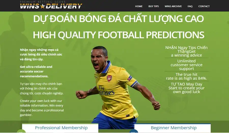 WinsDelivery.com is a friendly, transparent and in-depth soccer tips site