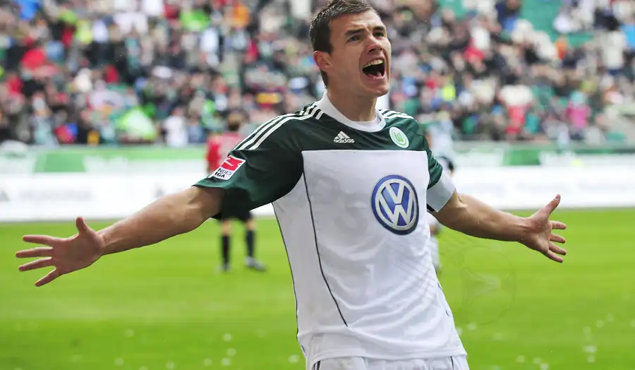 Edin Džeko – Top scorer helped Wolfsburg win the Bundesliga 2008-09 with 111 goals