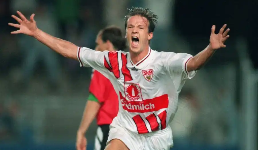 Fredi Bobic - The consistent striker contributed greatly to the 1997 DFB-Pokal championship