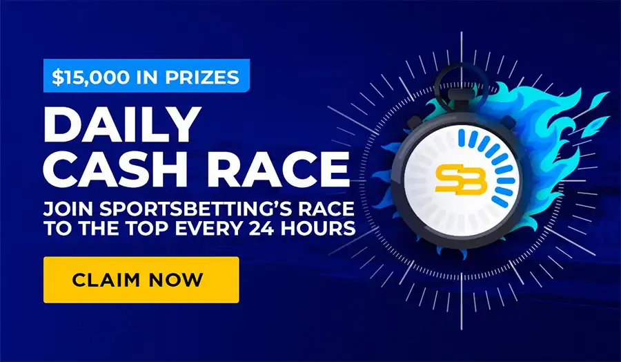 Compete daily for a share of $15,000 in Vave’s Cash Race across casino, sportsbook, and racebook games.