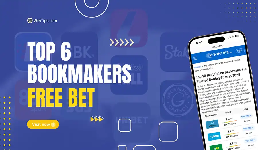 Top 6 bookmakers that give money to play football for free