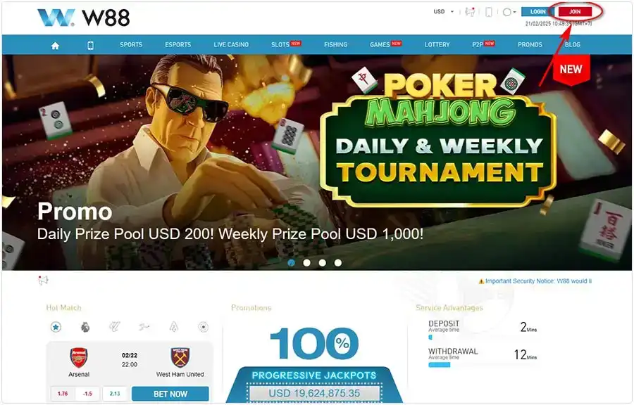 Fill in the information to register for a football betting account