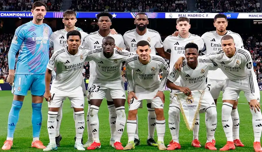 Real Madrid - 14-time UEFA Champions League champion, famous for its stars and sharp attacking style of play