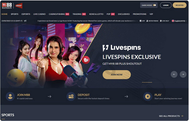 Mansion88 is the best online gambling bookmaker in Asia