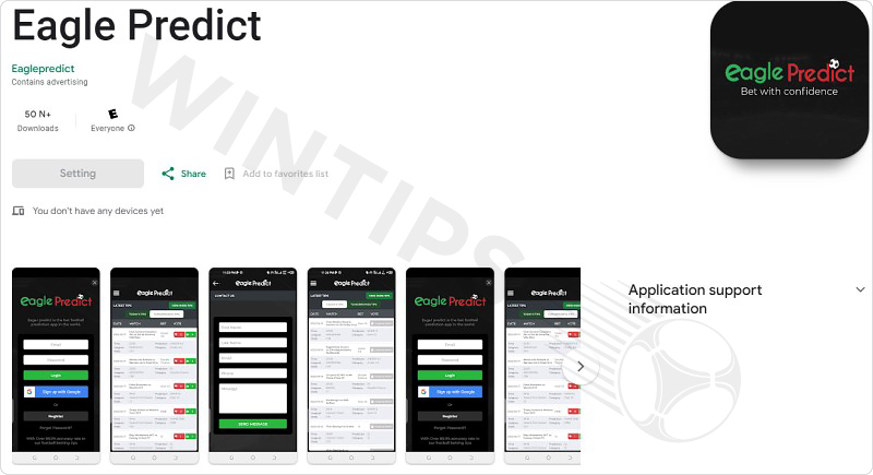 Prestigious football prediction app Eagle Predict