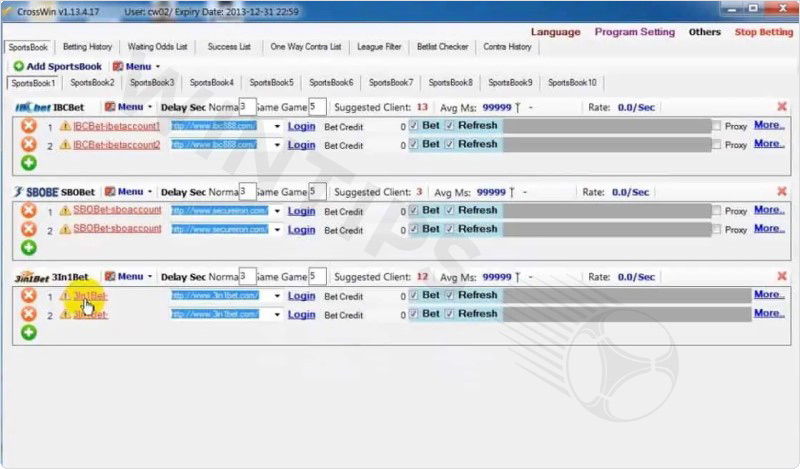 Crosswin Safe Football Betting Software