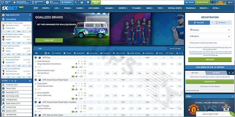 1xBet – Site Bolivia betting