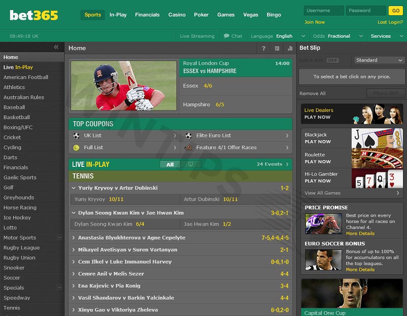 Bet365 – Betting site Croatia