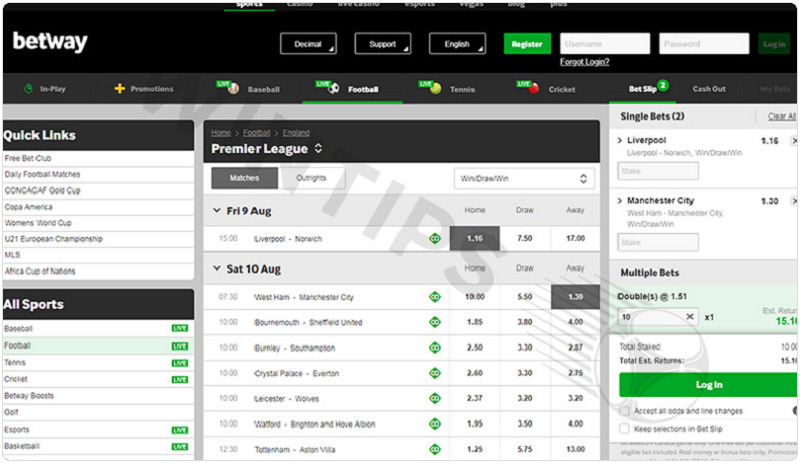 Betway – Best sports betting sites Mexico