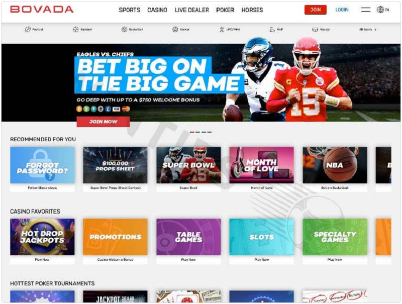 Bovada – Sports betting sites Wisconsin