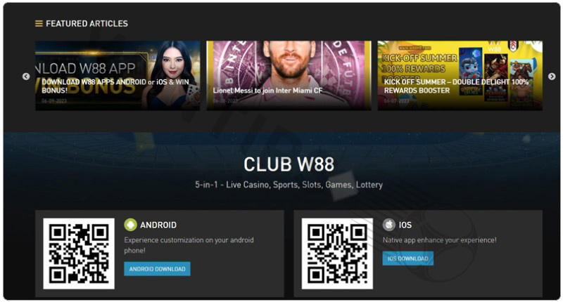 W88 - The most reputable betting app