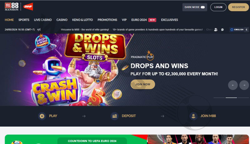 M88 – The world’s leading online betting house