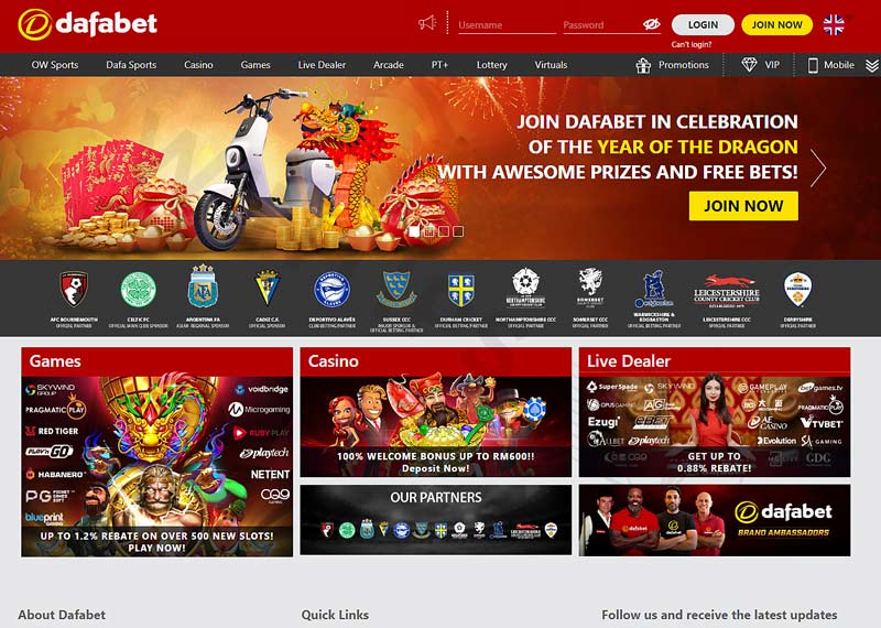 Open a Dafabet account to place bets today