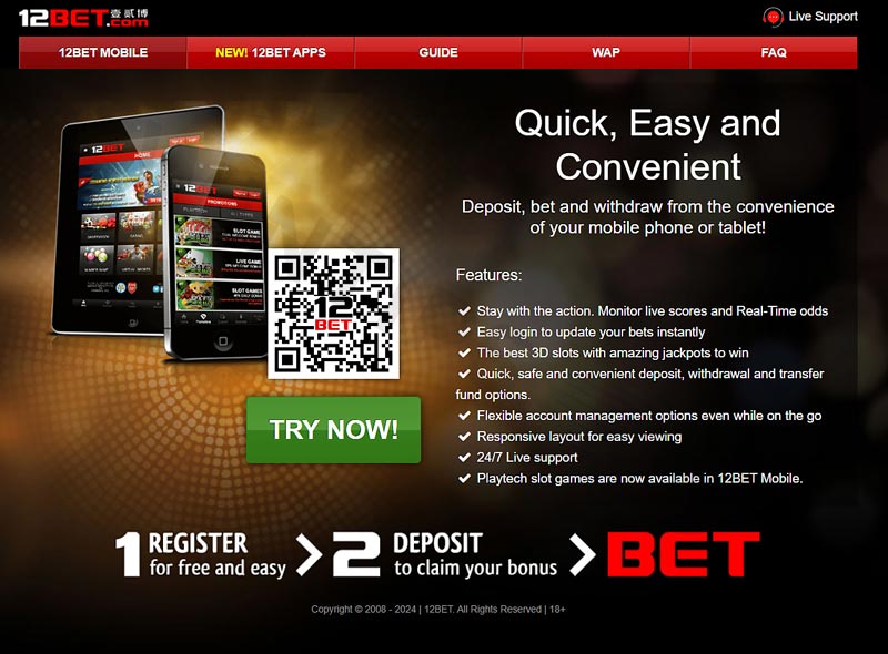 Players are always assured of the security level of the 12Bet app