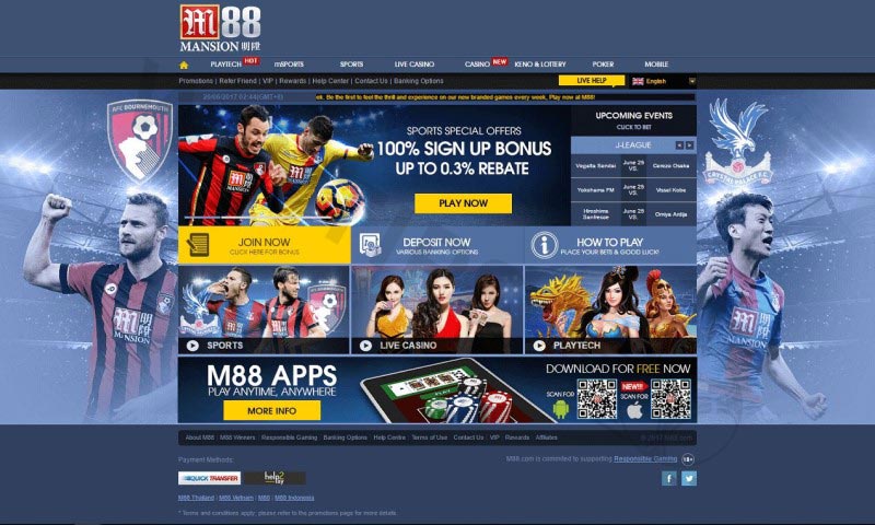 M88 – Reputable Singapore Sports betting sites