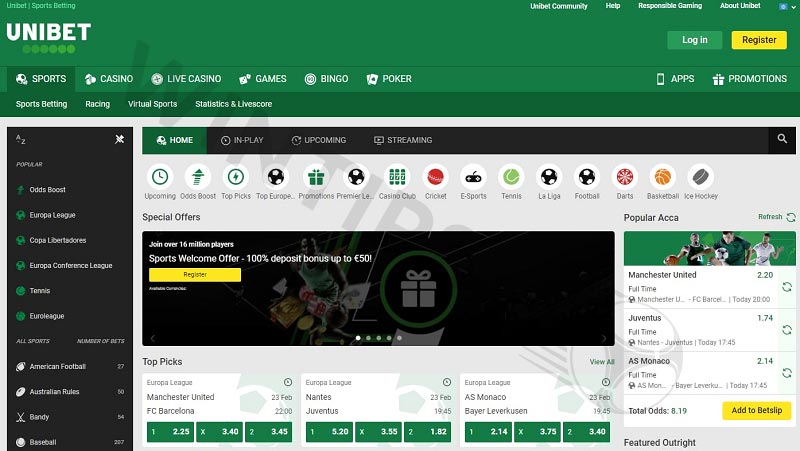 Unibet – Betting sites in Denmark