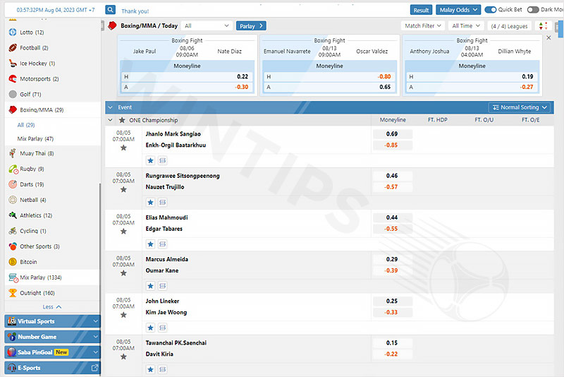 BK8 - Asia's leading boxing betting site